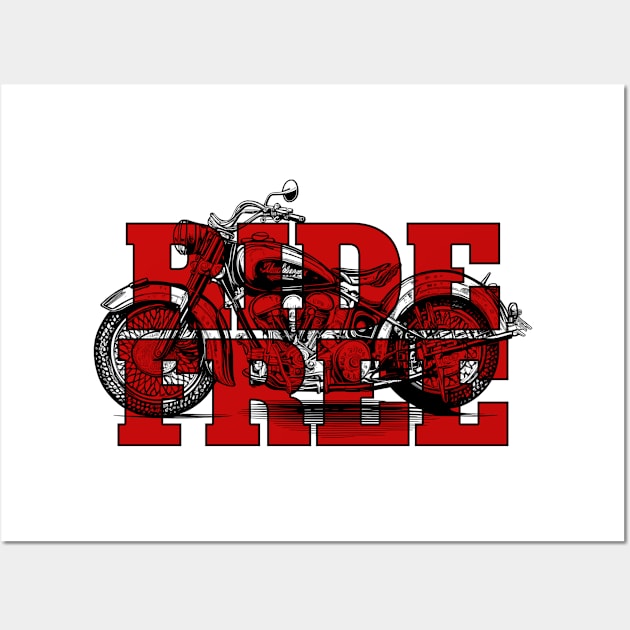 Ride Free Wall Art by Urban Warriors